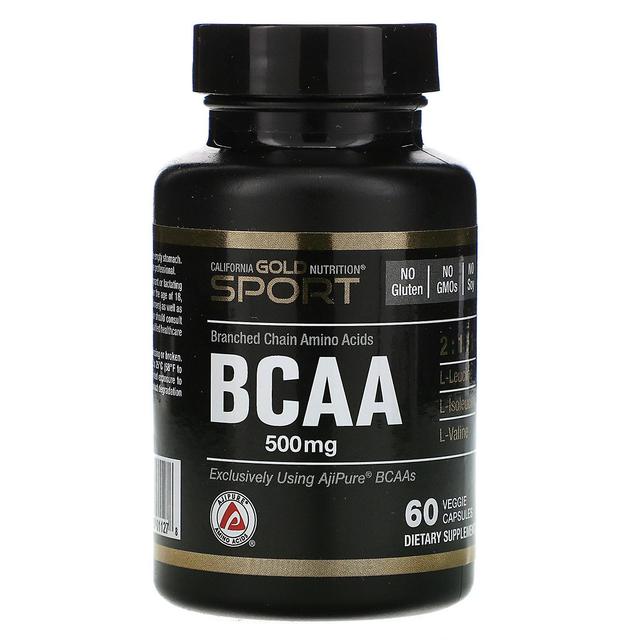 California Gold Nutrition, BCAA, AjiPure Verzweigte Ketten-Aminosäuren, 500 mg, 60 on Productcaster.