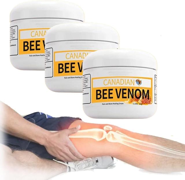 Denstyle Canadian Bee Venom Alleviating Bone Pain,Australian Honey Bee Cream,New Zealand Bee Venom Joint Relief Gel for Back, Neck, Hands, Feet 3 Pcs on Productcaster.