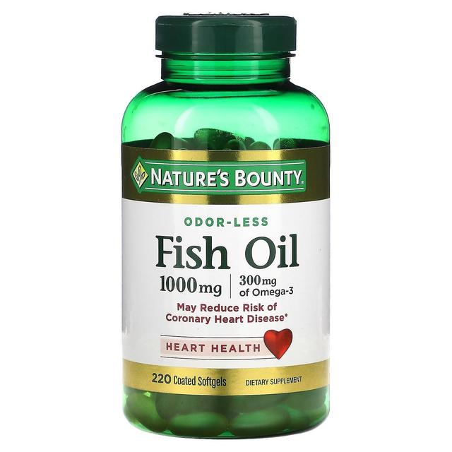 Natures Bounty Nature's Bounty, Fish Oil, 1,000 mg, 220 Coated Softgels on Productcaster.