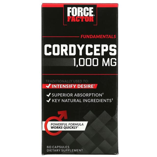 Force Factor, Cordyceps, 500 mg, 60 kapselia on Productcaster.