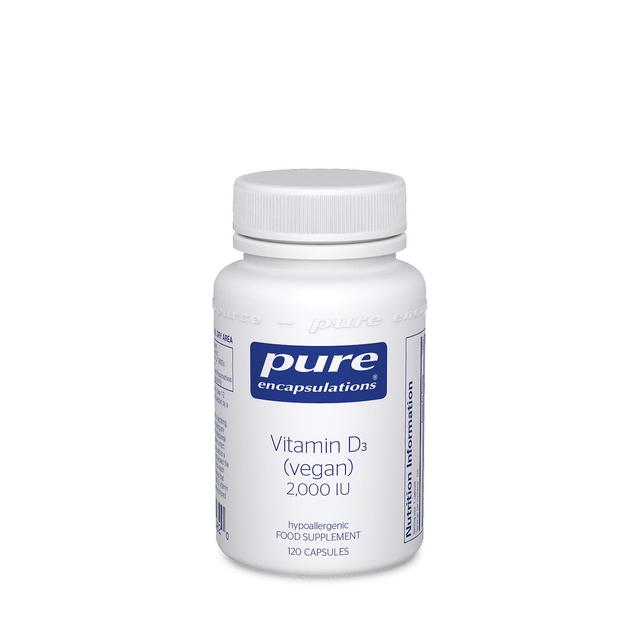 Pure encapsulations vitamin d3 (vegan) 2,000iu 120's on Productcaster.