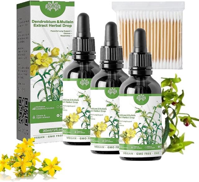 Dendrobium & Königskerzenextrakt - Kraftvolle Lungenunterstützung, Reinigung &; Atmung, pflanzliches Lungengesundheitsserum, Dendrobium & Königsker... on Productcaster.