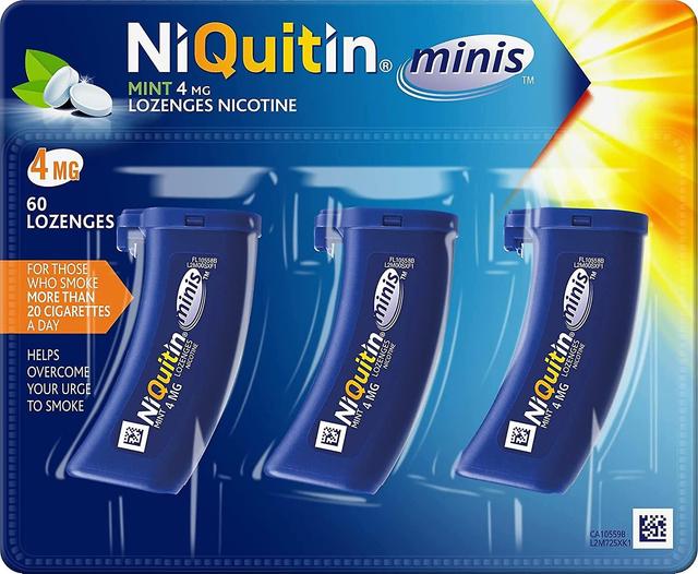 Niquitin Minis Pastillas 4mg Mint Pack Of 60 - Ayuda para Dejar de Fumar on Productcaster.