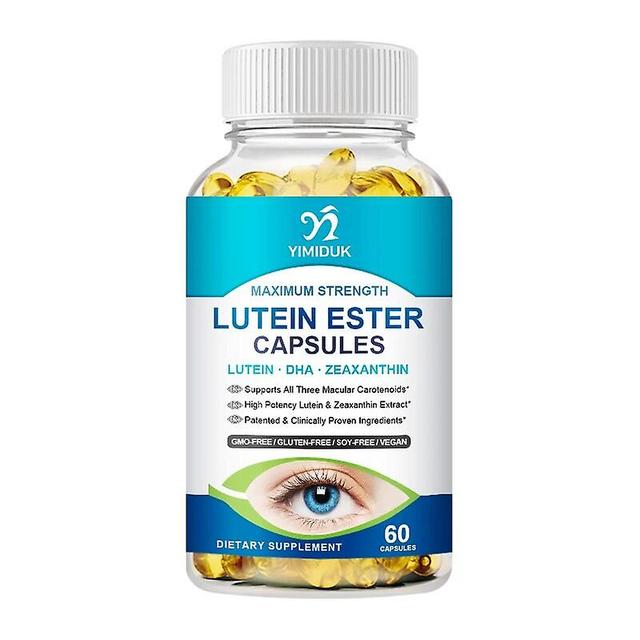 Visgaler Lutein Ester Capsules Contains Zinc, Vitamins C, E, Zeaxanthin Relieve Stress Macular Health Vision Care Support Immune System 1 Bottles 6... on Productcaster.