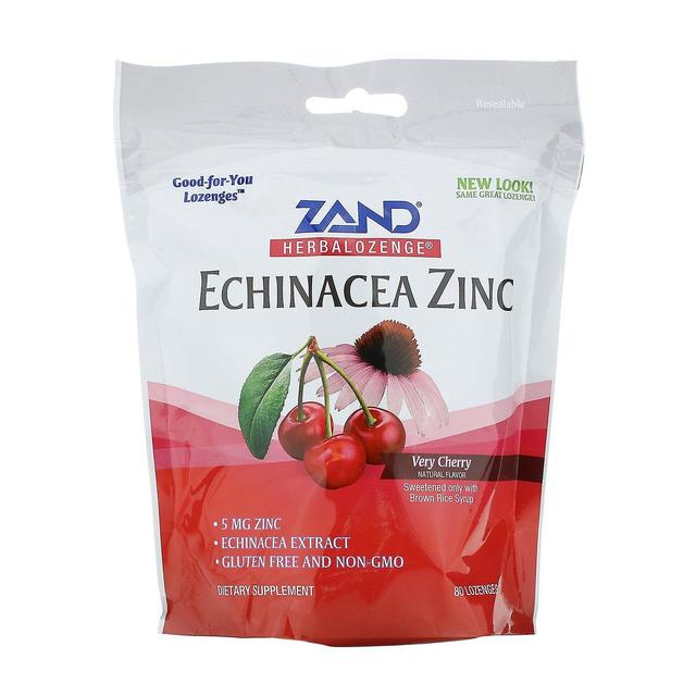 Zand, Herbalozenge, Echinacea Zinc, Very Cherry, 80 Lozenges on Productcaster.