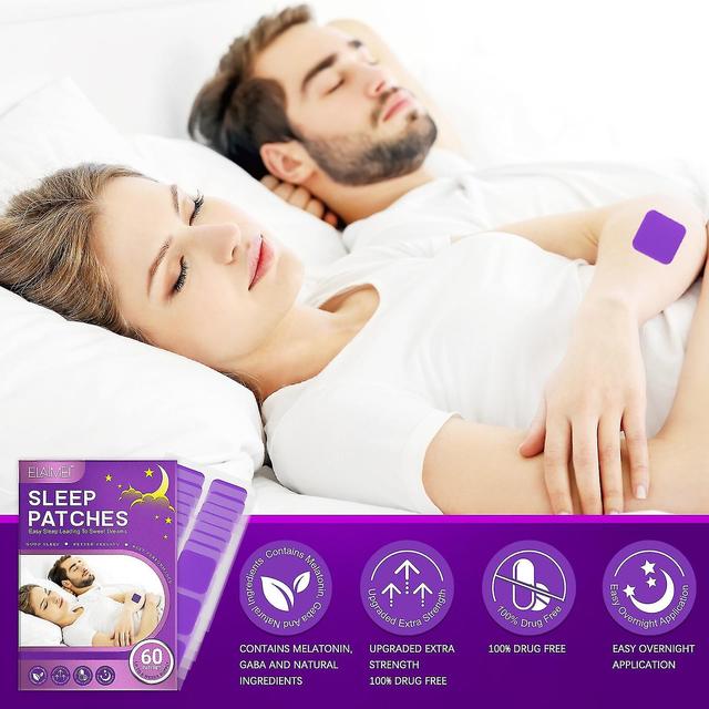 Adesivi per il sonno Cerotti per dormire Cura del corpo a base di erbe naturali Punto di agopuntura Patch W 60pc on Productcaster.