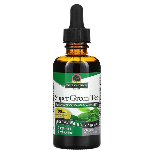 Nature's Answer, Super Green Tea, Alcohol-Free, 2 fl oz (60 ml) on Productcaster.