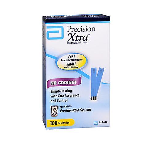 Precision Xtra Precisie Xtra bloedglucose teststrips, 100 per stuk (verpakking van 1) on Productcaster.