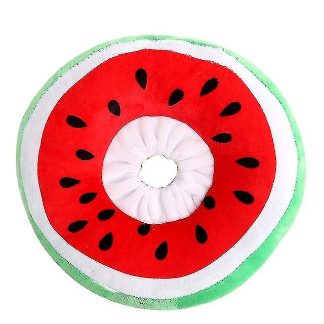 Scacv Cat Recovery Collar Adjustable Cotton Cat Neck Collar Anti-licking Pet Neck Protector Watermelon Small Size on Productcaster.