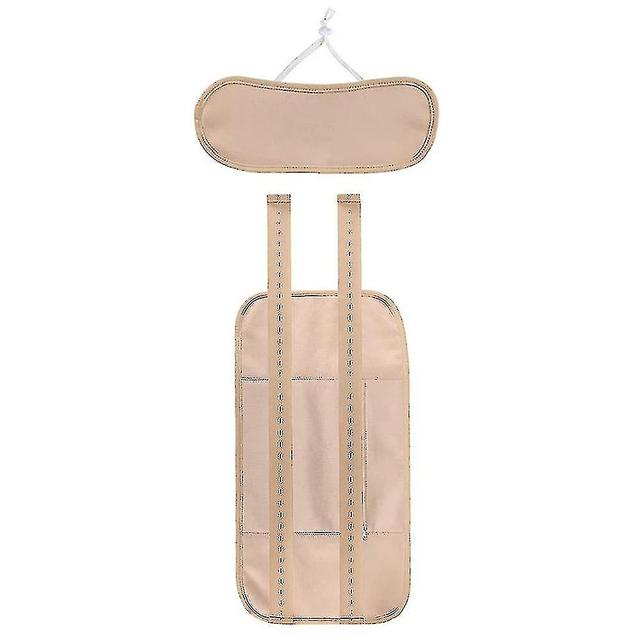 Reusable Castor Oil Pack Wrap Kit With Adjustable Elastic Strap For Liver Detox (castor Oil Not Included) Khaki on Productcaster.