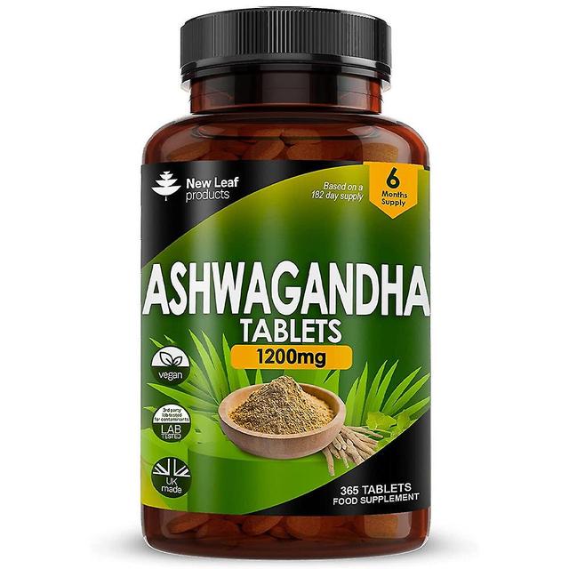 New Leaf Ashwagandha 1200mg root extract - high strength - value 365 vegan tablets on Productcaster.