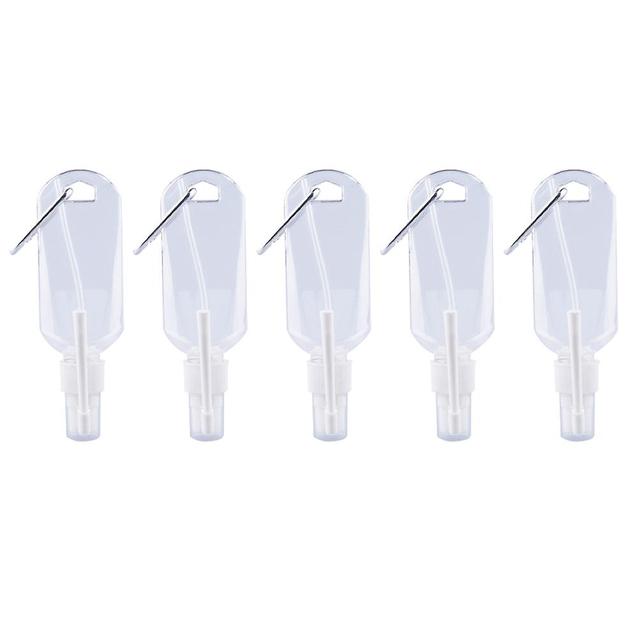 Tinksky 5pcs 50ml Trunk Spray Bottles Empty Plastic Inverted Refillable Atomizer Hook Rotary Bottles Nasal Spray Bottle White 2.3x13.5cm on Productcaster.