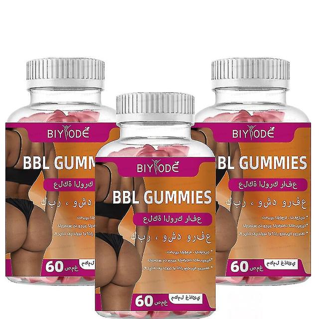 Gumičky na zväčšenie zadku Zadok bez cukru a zväčšenie zadku Gumičky Natural Bbl Gummies 3ks on Productcaster.