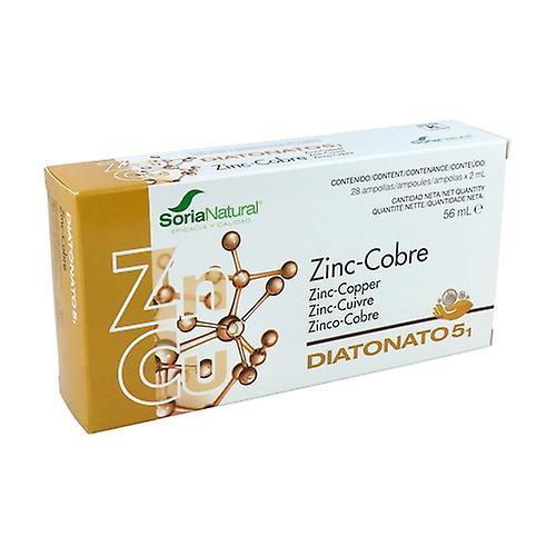 Soria Natural Diatonate 5/1 Zinc and Copper 28 vials on Productcaster.