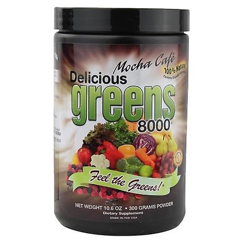 Greens World Inc Delicious Greens 8000, Mocha Cafe Flavor 10.6 oz (Pack of 1) on Productcaster.