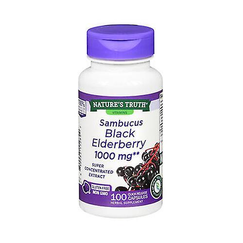 Nature's Truth Sambucus Black Elderberry Quick Release,2000 mg,100 Caps (Pack of 2) on Productcaster.