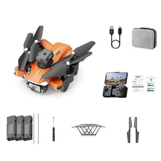 Scacv Portable Single Camera / Dual Camera Aerial Vehicle 360 Flip Speed Adjustment Quadcopters Cadeaux pour Kid Adult Orange Dual 8K 3B on Productcaster.