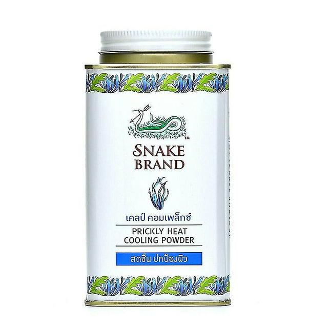 SML Jinzhaolai Snake Brand Prickly Heat Talcum Cooling Powder Virkistävä ja rauhoittava Kutinaa lievittävä Antiperspirantti Kainalo 140g Keltainen on Productcaster.