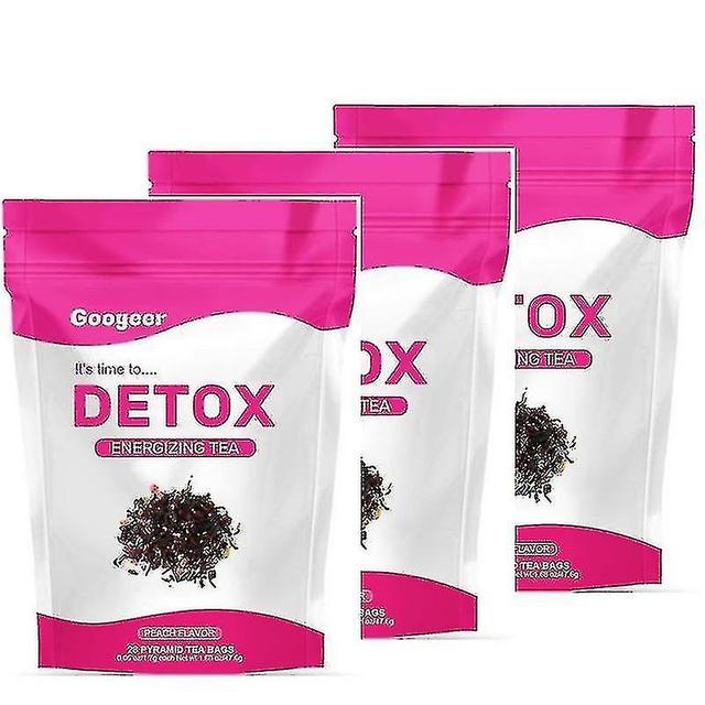 3pack detox te understøtter en sund vægt, hjælper med at reducere oppustethed, naturlig energi 3pcs on Productcaster.