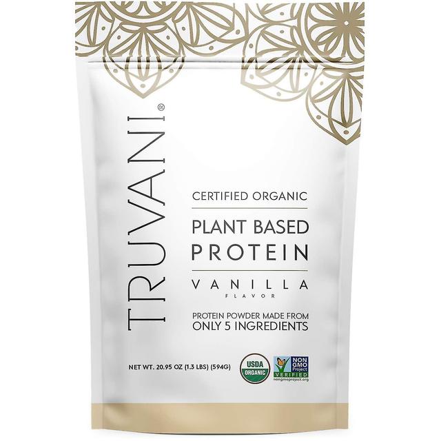 Truvani rastlinný usda certifikovaný organický proteínový prášok, vanilka, 20.9oz (1pk, 20 porcií) on Productcaster.