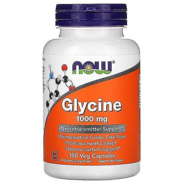 Now Foods, Glycine, 1,000 mg, 100 Veg Capsules on Productcaster.