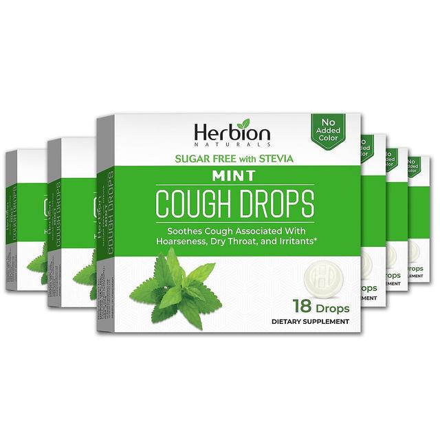 Herbion Naturals Sugar Free Cough Drops with Natural Mint Flavor - 18Ct (Pack of 6) on Productcaster.