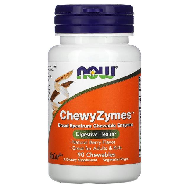 NOW Foods, ChewyZymes, Natural Berry Flavor, 90 Chewables on Productcaster.