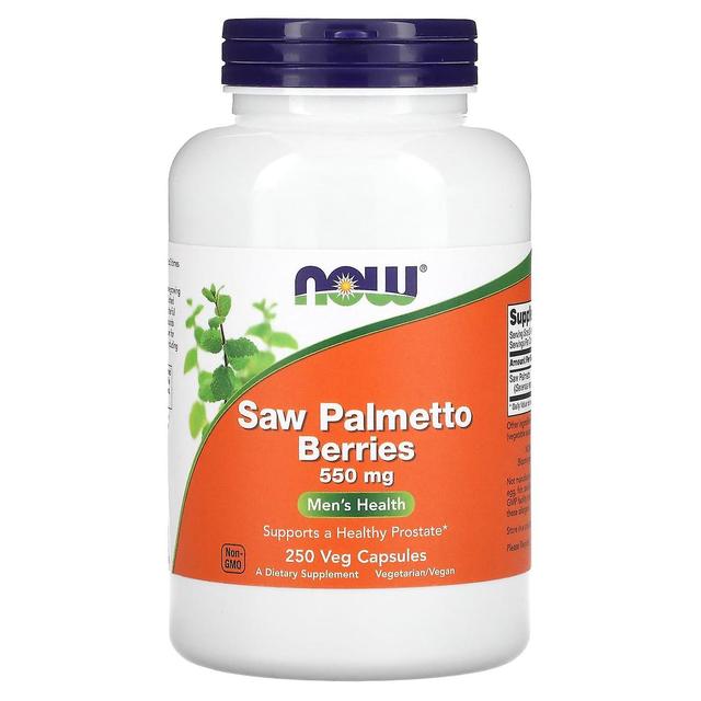 NOW Foods NOW Alimentos, Saw Palmetto Bagas, 550 mg, 250 Veg Cápsulas on Productcaster.