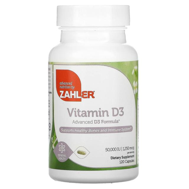 Zahler, Vitamin D3, 1,250 mcg (50,000 IU), 120 Capsules on Productcaster.