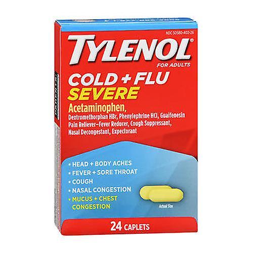 Tylenol Cold Flu Severe, 24 Caplets (Pack of 1) on Productcaster.