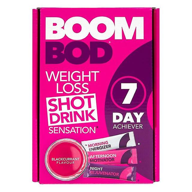 Boombod 7-Day Achiever Weightloss Shots - Blackcurrant, 21 sachets on Productcaster.