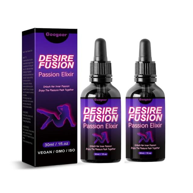 2 Stück Desire Fusion Passion Elixier, Secret Happy Drops zur Steigerung der Durchblutung, Pleasurepeak Tropfen, zur Verbesserung der Empfindlichkeit on Productcaster.