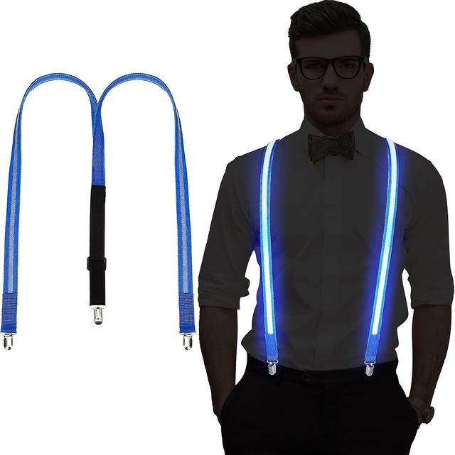 Denew Bleu, Led Bretelles Dhommes Pour Halloween Accessoire De Dguisement on Productcaster.