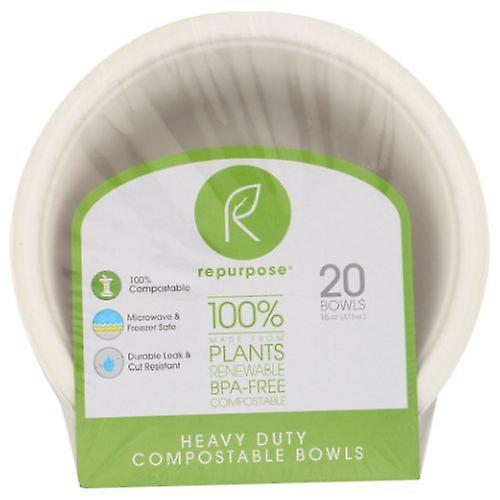 Repurpose Bowls Compostable, 16 Oz, 20 Count (Geval van 12) (Pack van 1) on Productcaster.