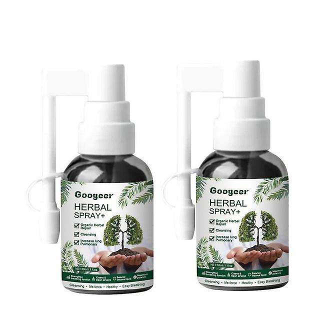 Lung Support Spray Relieve Body Herbal Lungs Cleansing Detox Liquid 30ml 2pcs on Productcaster.