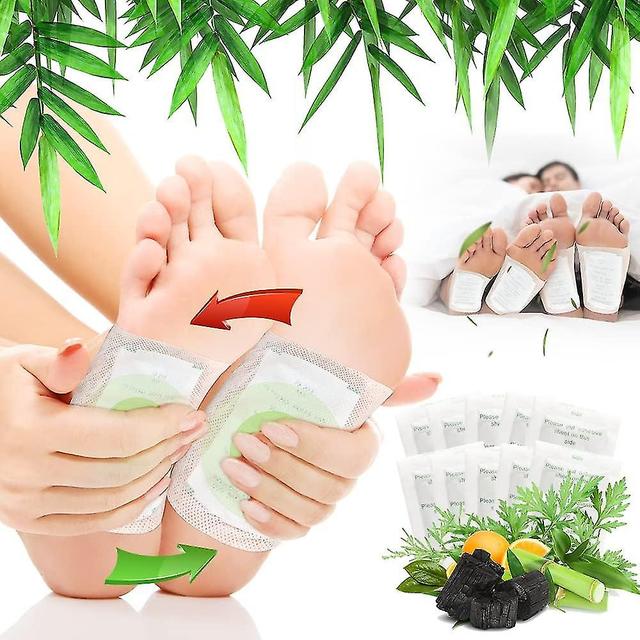 Detox Foot Patches - 60 Detox Foot Patches Can Improve Sleep And Relieve Stress - Natural Foot Patches Contain Bamboo Vinegar For Body Detoxification on Productcaster.