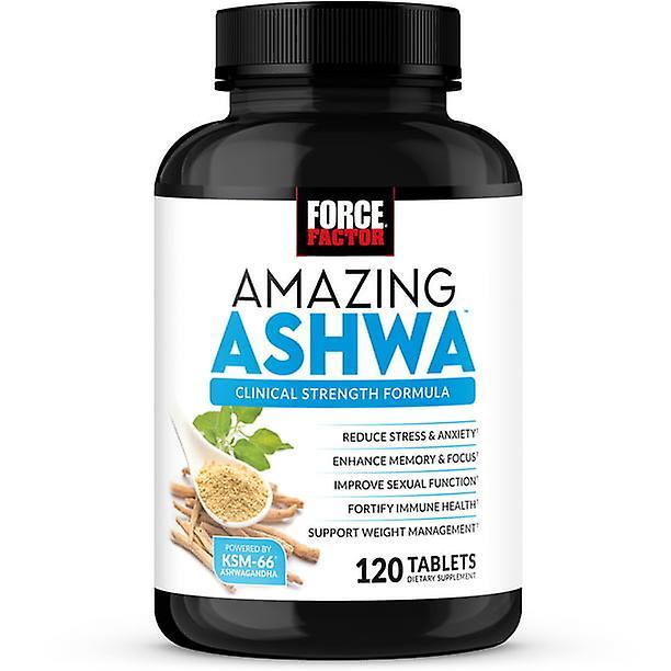 Force factor amazing ashwa, ksm-66 ashwagandha tablety na zmiernenie stresu, 120 tabliet on Productcaster.