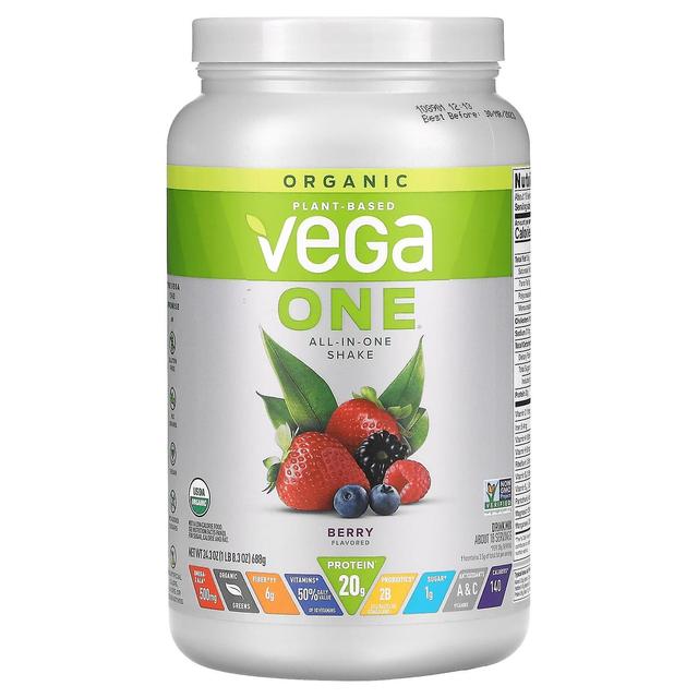 Vega, Organic, One, All-In-One Shake, Berry, 24.3 oz (688 g) on Productcaster.