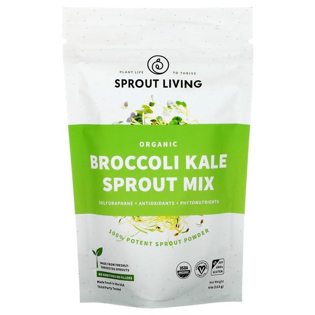 Sprout Living, Bio-Brokkoli-Grünkohl-Sprossen-Mix, 4 oz (113 g) on Productcaster.