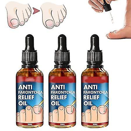 Haobuy Anti Paronychia Relief Oil, Ingrown Toenail Treatment, Nail Renewal Liquid For Damaged & Discoloration Nail 3pcs on Productcaster.