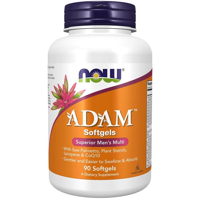 NOW Foods ADAM Men's Multivitamin 90 Softgels on Productcaster.