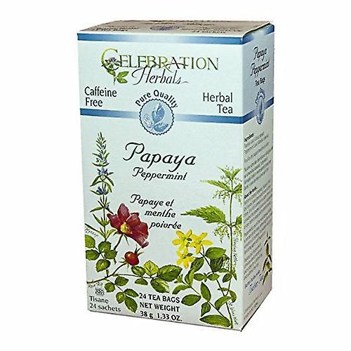 Celebration Herbals Bio Papaya Pfefferminztee, 24 Beutel (1er Packung) on Productcaster.