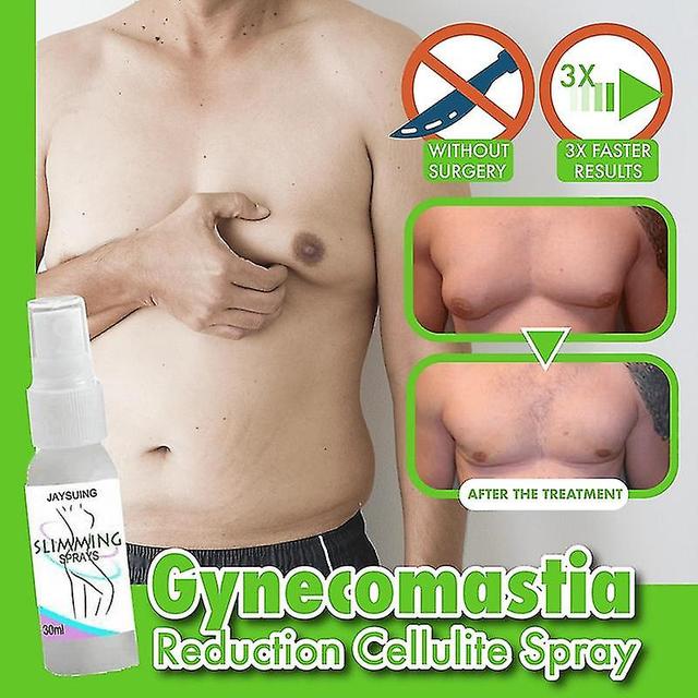 2stk Gynækomasti Cellulite Reduktion Spray Muskel Accelererende Hærdning Sprøjte Naturlige ekstrakter Stram brystmuskel fitness 1pc on Productcaster.