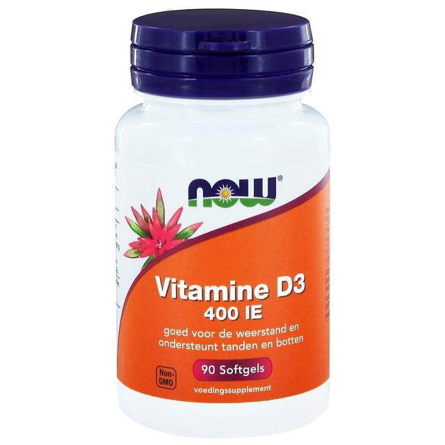 NOW Foods Vitamine D3 400 IE (90 softgels)-teraz potraviny on Productcaster.