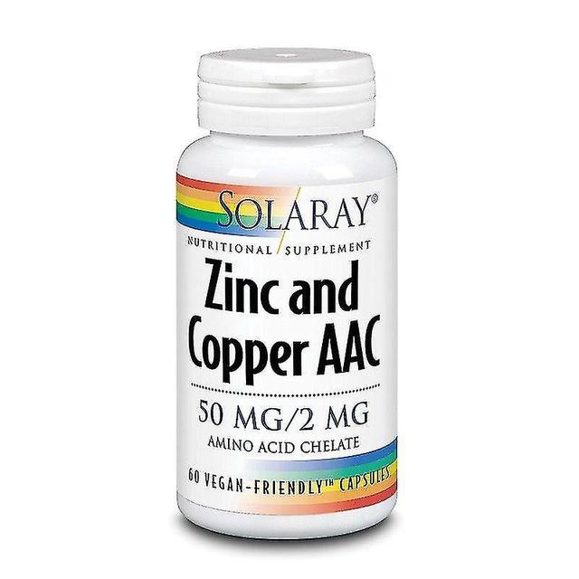 Solaray Zinc Y Cobre Aac Cápsulas 60 (1281) on Productcaster.