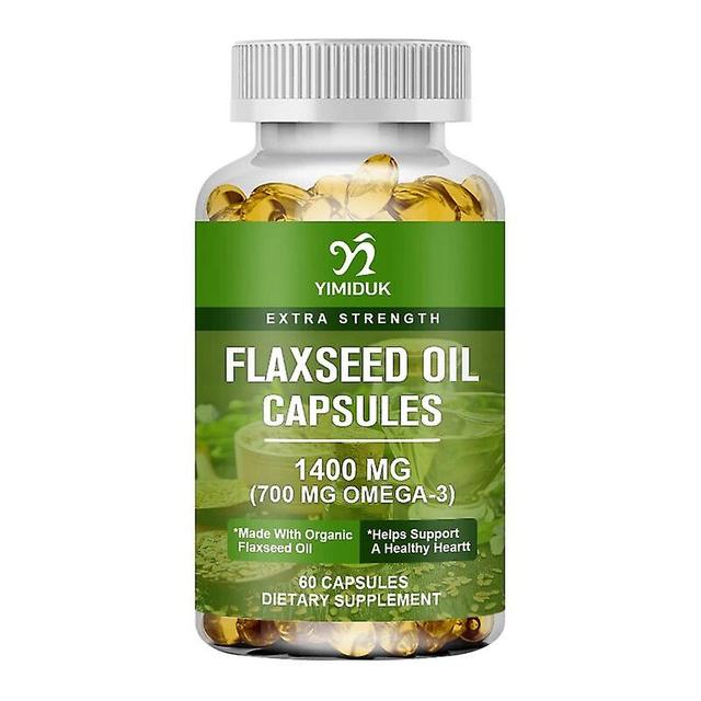 Visgaler Omega 3-6-9 Complex Capsules Flaxseed Oil For Cardiovascular And Brain Health Increased Immunity & Energy Healthy Skin & Eyes 1 Bottles 60... on Productcaster.