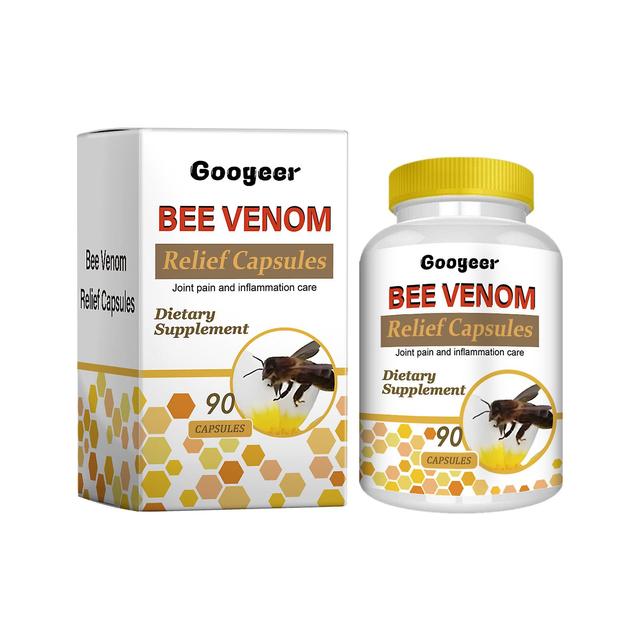 Pusili Bee Venom Relief Capsules Bee Venom Dietary Supplement, Arthritis Pain Relief Cream and Capsules,Improves Joint Health 180 Pcs on Productcaster.