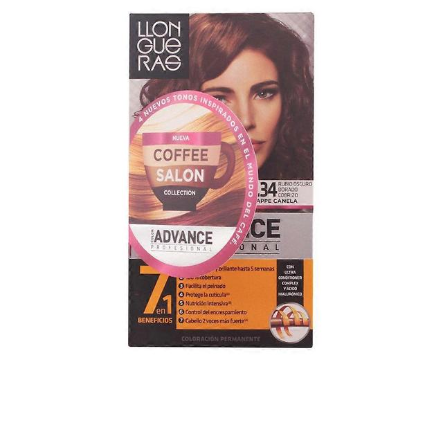 Transform your look with llongueras colour advance: dark golden copper blond hair colour from the coffee salon collection on Productcaster.