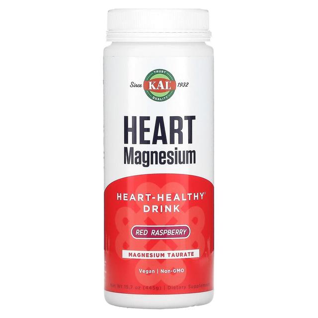 KAL, Heart Magnesium, Heart-Healthy Drink, Red Raspberry, 15,7 oz (445 g) on Productcaster.