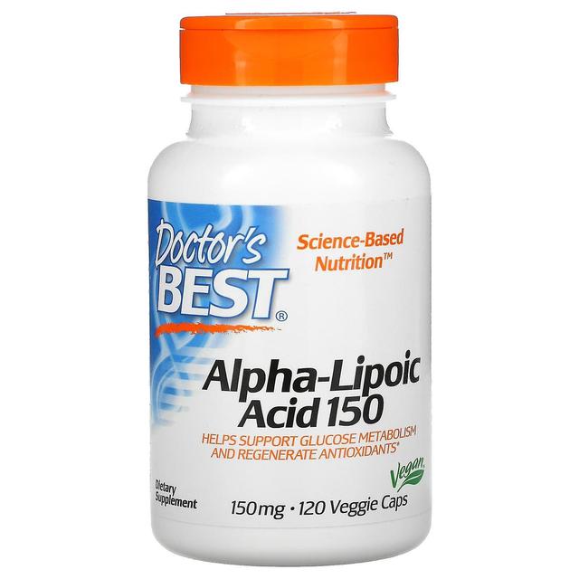 Doctor's Best, Alpha-Lipoic Acid, 150 mg, 120 Veggie Caps on Productcaster.